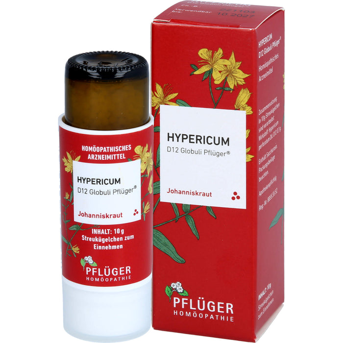 Hypericum D12 Globuli Pflüger Dosierspender, 10 g GLO