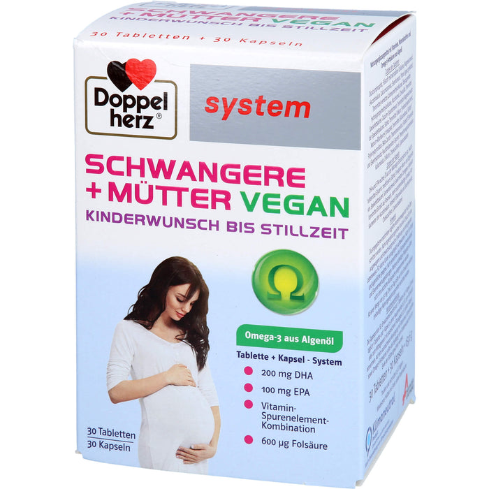 Doppelherz Schwangere + Mütter Vegan system, 60 St KPG