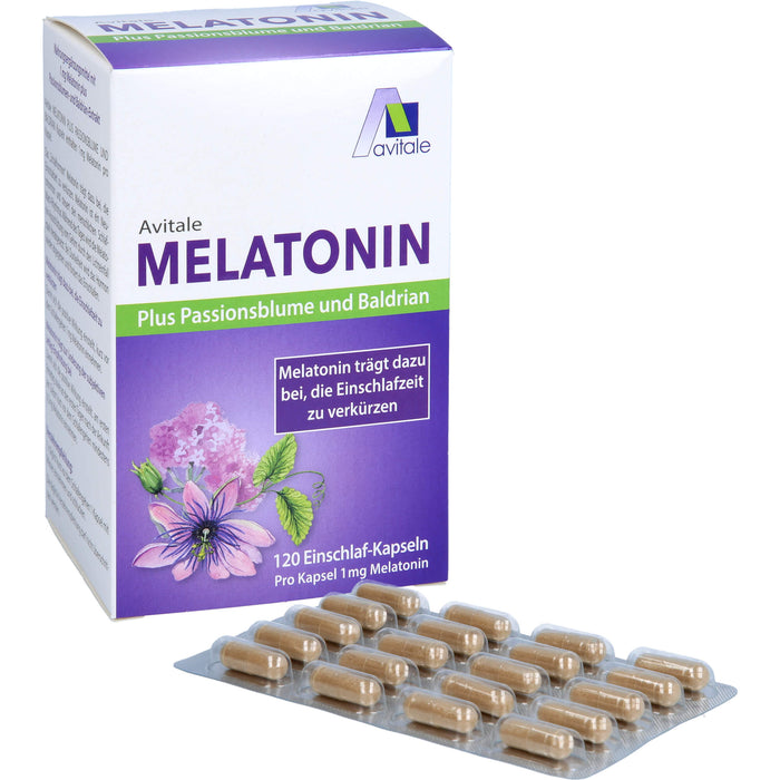 Melatonin+Passionsblume+Baldrian, 120 St KAP