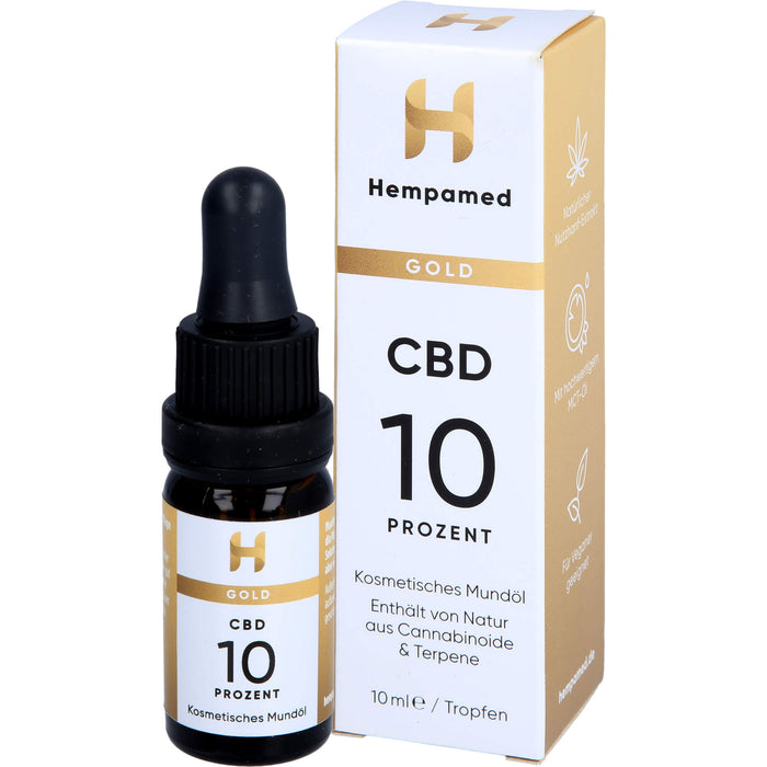 Hempamed CBD Gold Mundöl 10%, 10 ml TRO