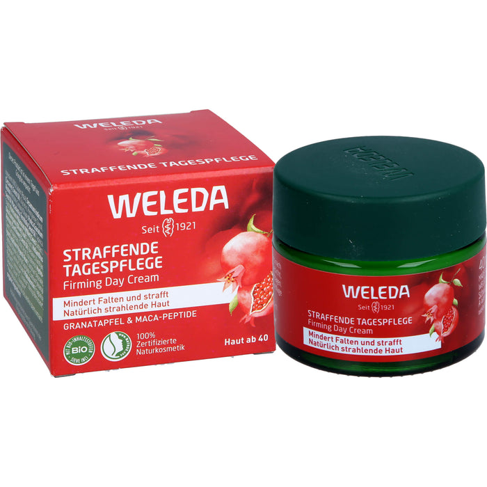 WELEDA straffende Tagespflege Granatapfel & Maca-Peptide mindert Falten & strafft, 40 ml Creme