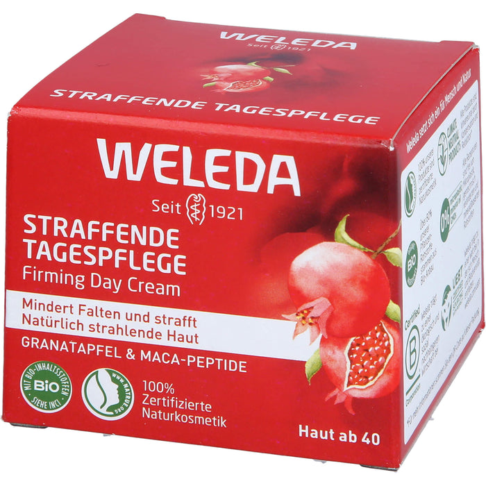 WELEDA straffende Tagespflege Granatapfel & Maca-Peptide mindert Falten & strafft, 40 ml Cream