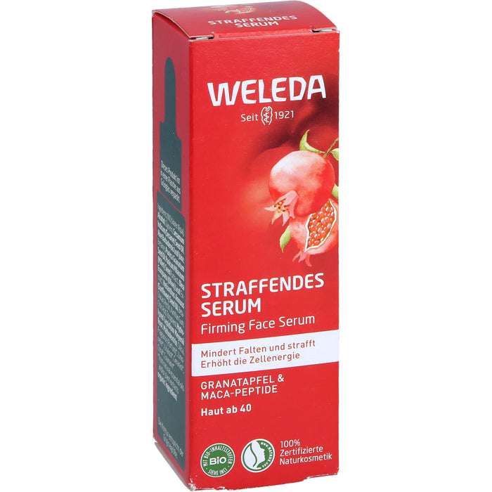 WELEDA straffendes Serum Granatapfel & Maca-Peptide mindert Falten & strafft, 30 ml Lösung