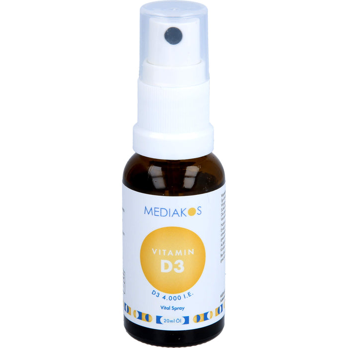 Vitamin D3 4,000 I.E. Mediakos Vital Spray, 20 ml SPR