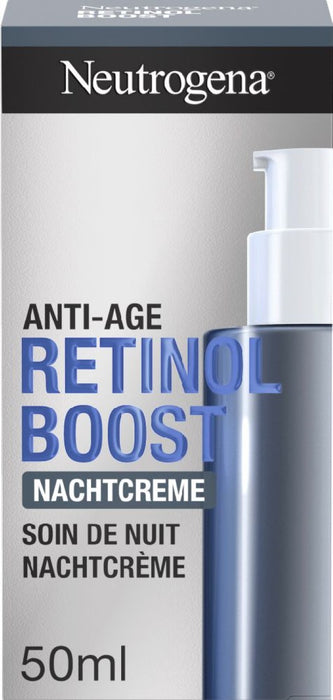 Neutrogena Anti-Age Retinol Boost Nachtcreme bekämpft Hautalterung, 50 ml Crème