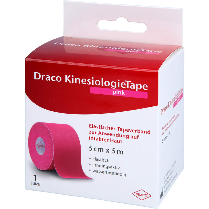 Draco KinesiologieTape pink 5 cm x 5 m, 1 St VER