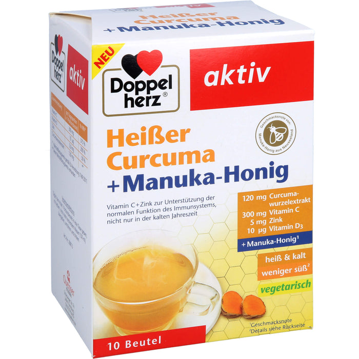 Doppelherz Heißer Curcuma + Manuka-Honig, 10 St GRA