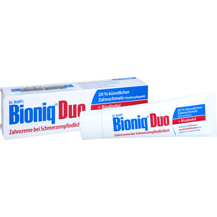 Bioniq Zahncreme Duo Schutz bei schmerzempfindlichen Zähnen, 75 ml Toothpaste