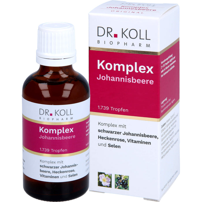 DR. KOLL Komplex Johannisbeere Tropfen, 50 ml Solution