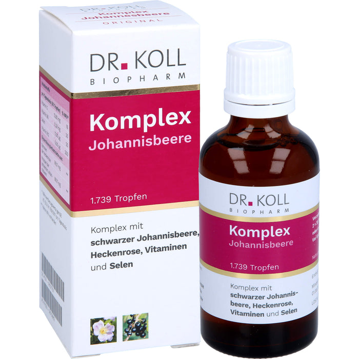 DR. KOLL Komplex Johannisbeere Tropfen, 50 ml Solution