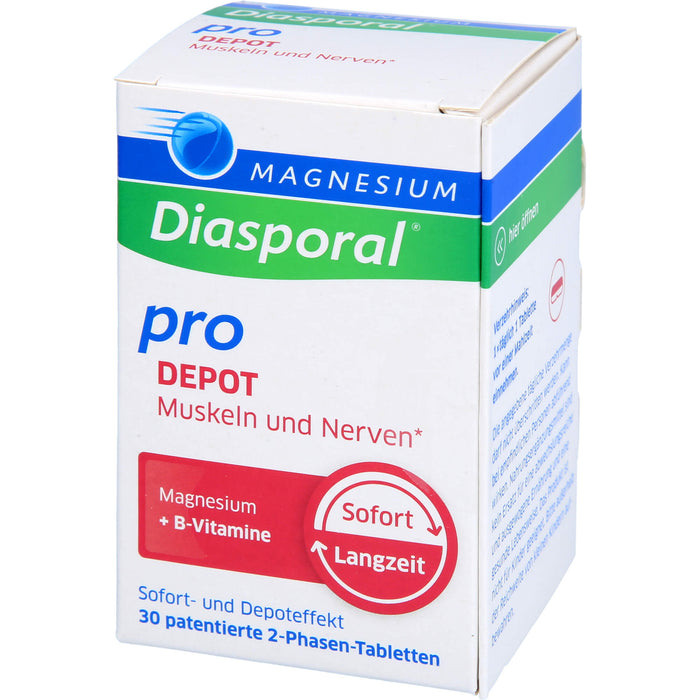 Magnesium-Diasporal Pro Depot Tabletten für  Muskeln und Nerven, 30 St. Tabletten