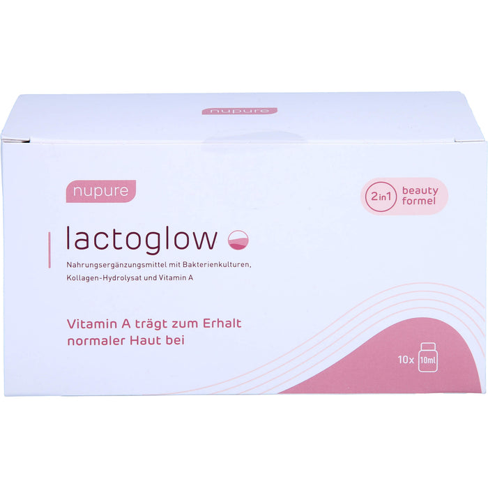 nupure lactoglow, 10X10 ml TRA