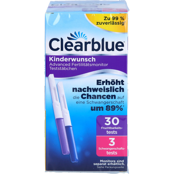 Clearblue Fertilitätsmonitor Teststäbchen 20+4, 33 St TST