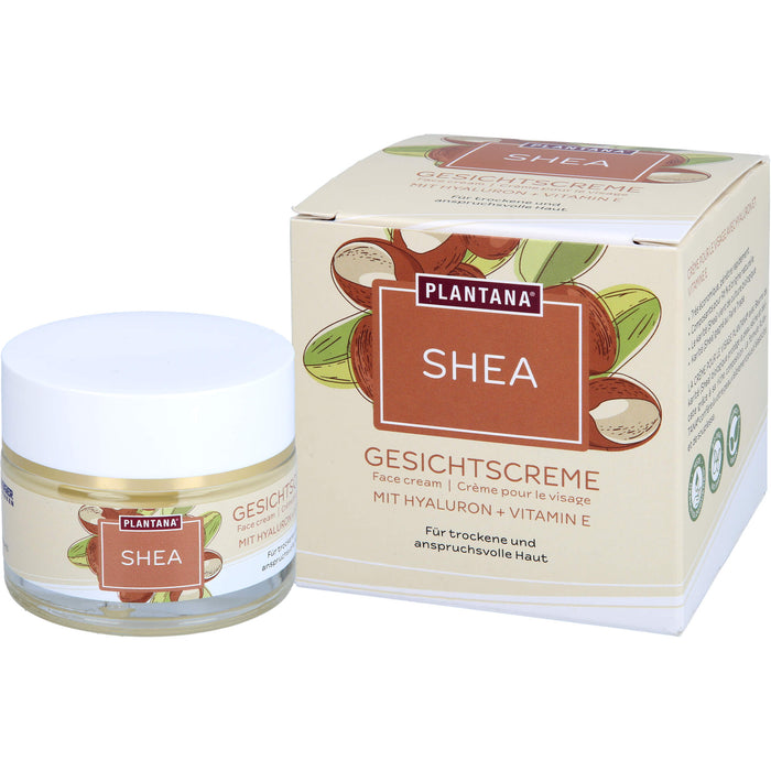 Plantana Shea Gesichtscreme Hyaluron & Vitamin-E, 50 ml CRE