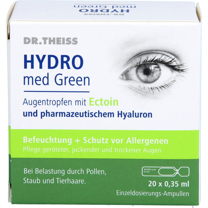 DR. THEISS Hydro med Green Augentropfen mit Ectoin zur Befeuchtung, 20 pc Pipettes à dose unique