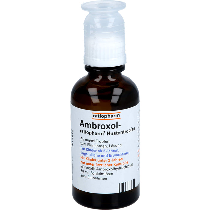 Ambroxol-ratiopharm Hustentropfen, 50 ml Solution