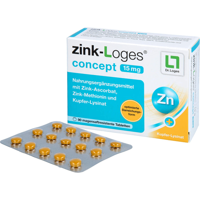 Zink-loges Concept 15mg, 90 St TMR