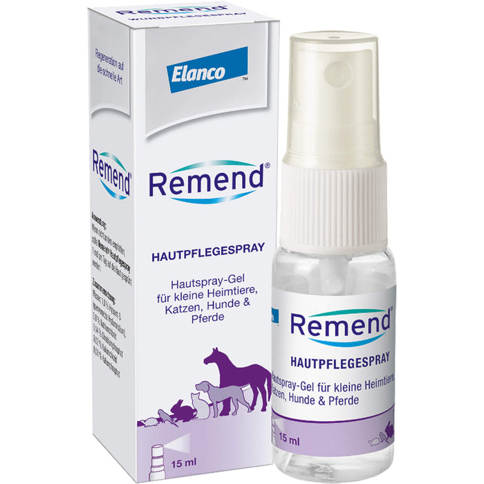 Remend Hautpflegespray für Katzen, Hunde und Pferde, 15 ml Lösung