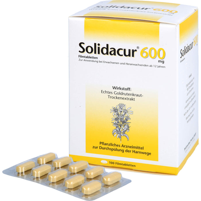 Solidacur 600 mg Filmtabletten zur Durchspülung der Harnwege, 100 pcs. Tablets