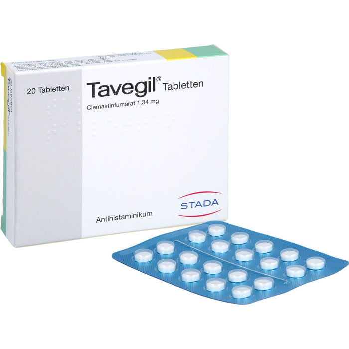 Tavegil Tabletten Antihistaminikum, 20 pc Tablettes