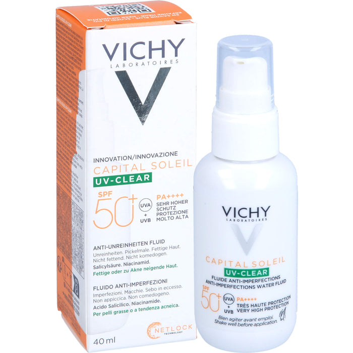 VICHY Capital Soleil UV-Clear LSF50+, 40 ml FLU