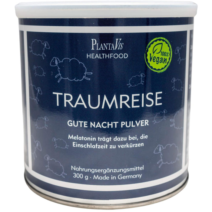 TraumReise Gute Nacht Pulver Melatonin Schoko, 300 g PUL