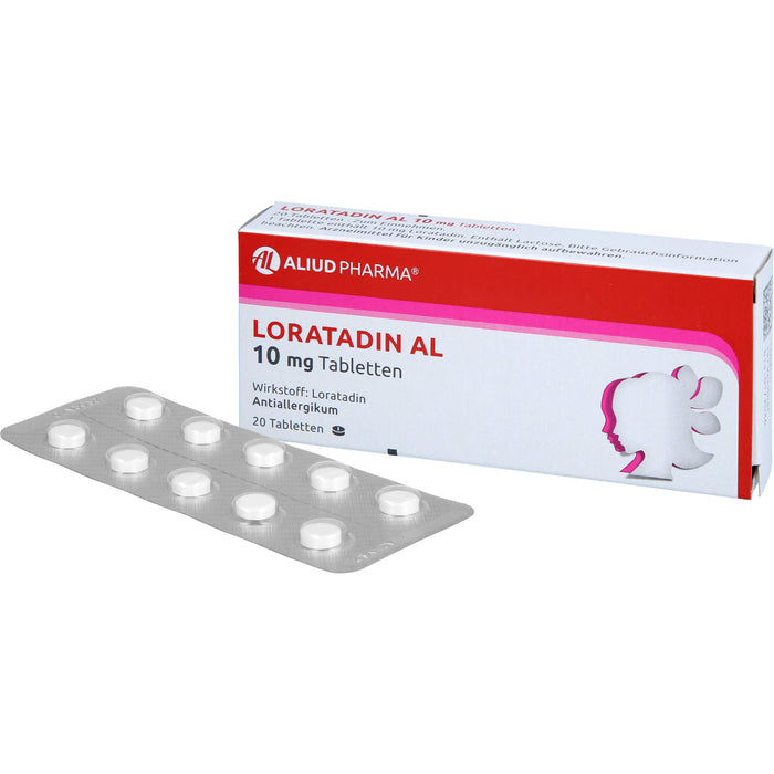 Loratadin AL 10 mg Tabletten Antiallergikum, 20 pc Tablettes