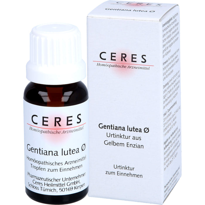 Ceres Gentiana lutea Urtinktur, 20 ml Lösung