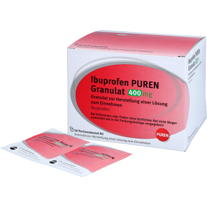 Ibuprofen PUREN Granulat 400 mg, 50 St. Beutel