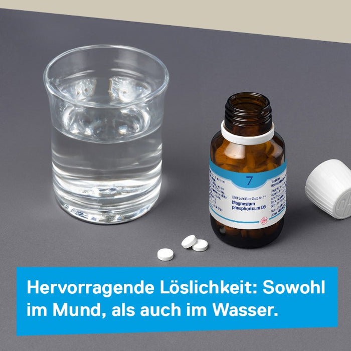 DHU Schüßler-Salz Nr. 7 Magnesium phosphoricum D6 – Das Mineralsalz der Muskeln und Nerven – das Original – umweltfreundlich im Arzneiglas, 200 pc Tablettes