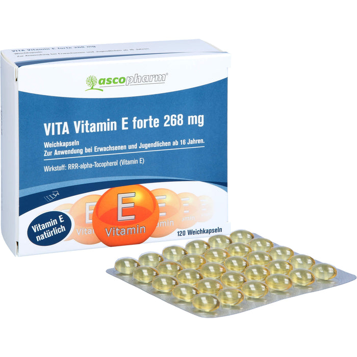 Asco Vitamin E Forte 400 I.E. Kapseln, 120 pcs. Capsules