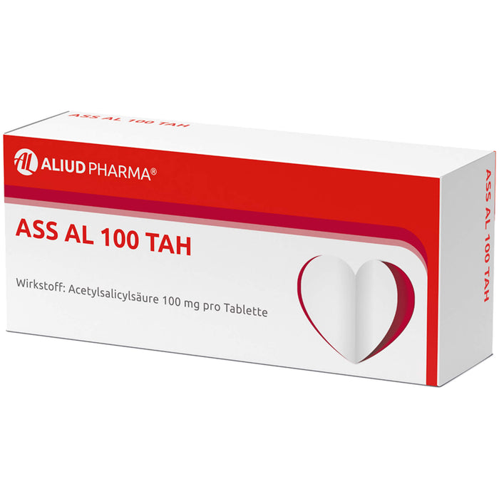 ASS AL 100 TAH Tabletten Thrombozytenaggregationshemmer, 50 pc Tablettes