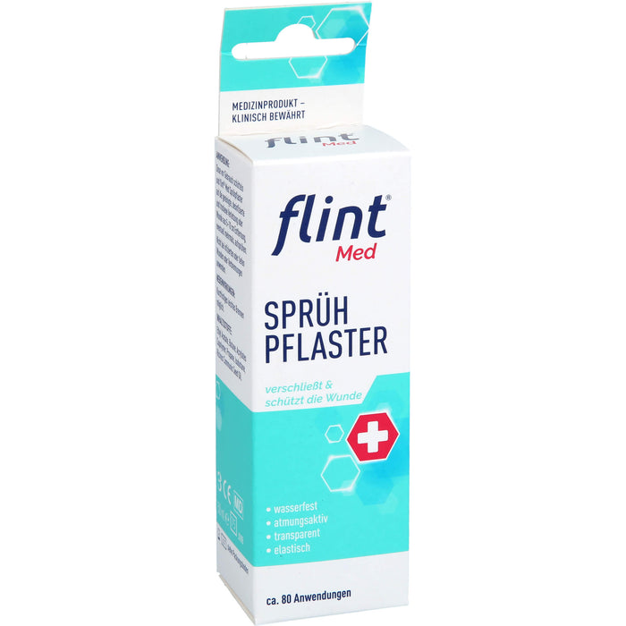 flint Med Sprühpflaster verschließt die Wunde sofort, 50 ml Solution