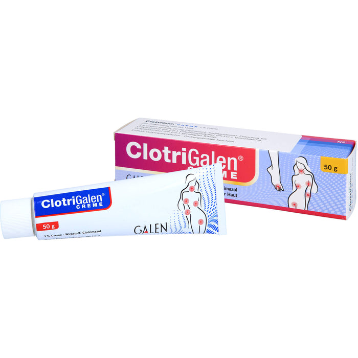 Clotrigalen Creme zur Behandlung von Pilzinfektionen der Haut, 50 g Crème