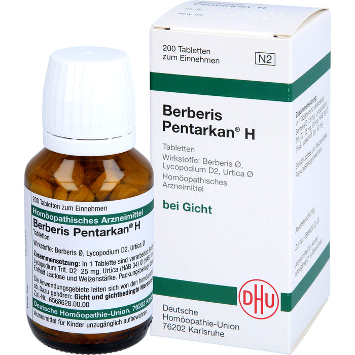 DHU Berberis Pentarkan H Tabletten, 200 pcs. Tablets