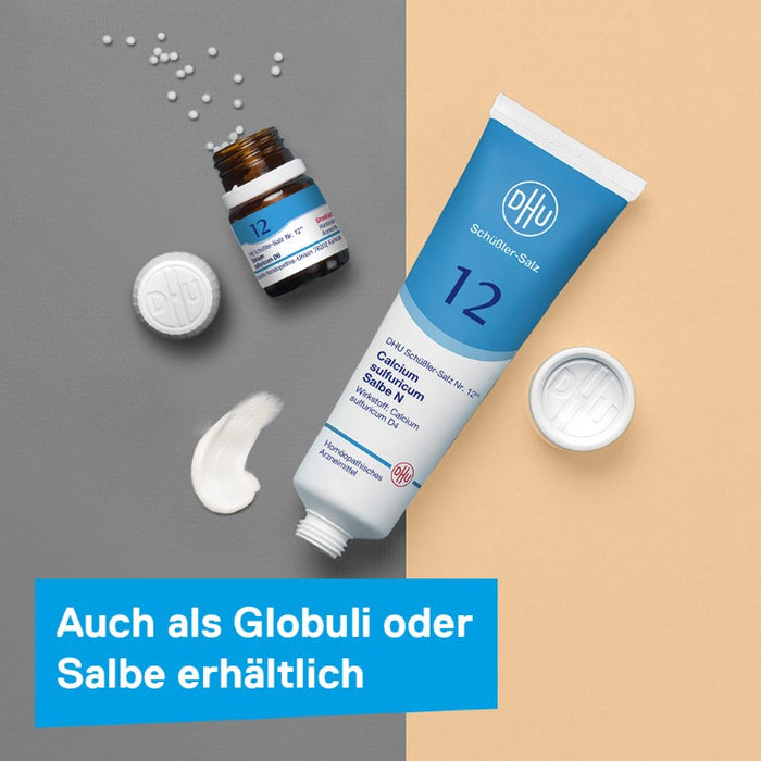 DHU Schüßler-Salz Nr. 12 Calcium sulfuricum D12 – Das Mineralsalz der Gelenke – das Original – umweltfreundlich im Arzneiglas, 200 St. Tabletten