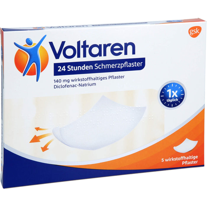 Voltaren 24 Stunden Schmerzpflaster 140 mg wirkstoffhaltiges Pflaster, 5 St PFL