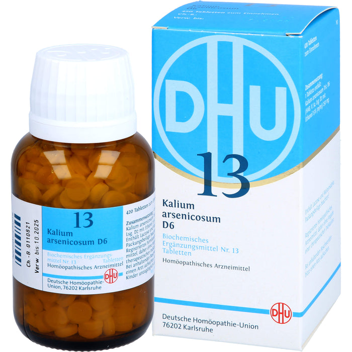 DHU Schüßler-Salz Nr. 13 Kalium arsenicosum D6 Tabletten, 420 pcs. Tablets