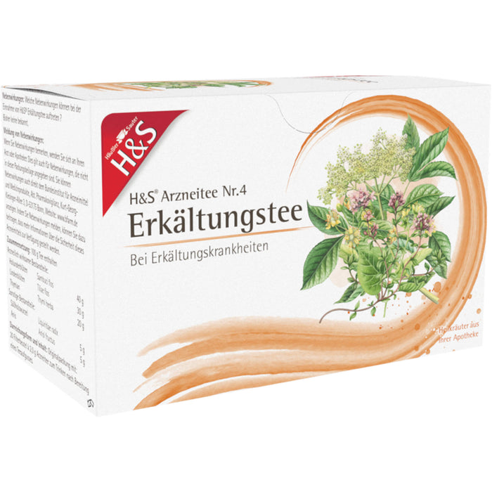H&S Erkältungstee Arzneitee Nr. 4, 20 pcs. Filter bag