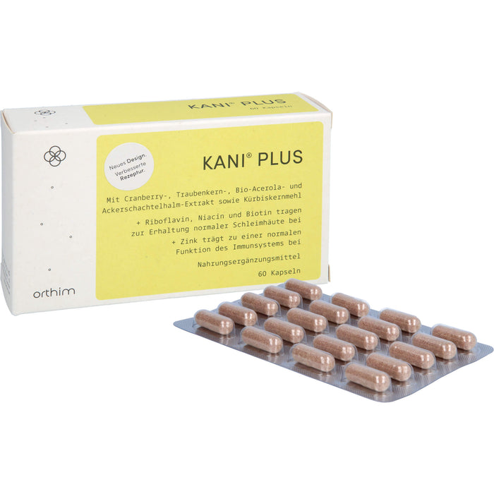 Kani plus + Kapseln zur Gesunderhaltung der Blase, 60 pcs. Capsules