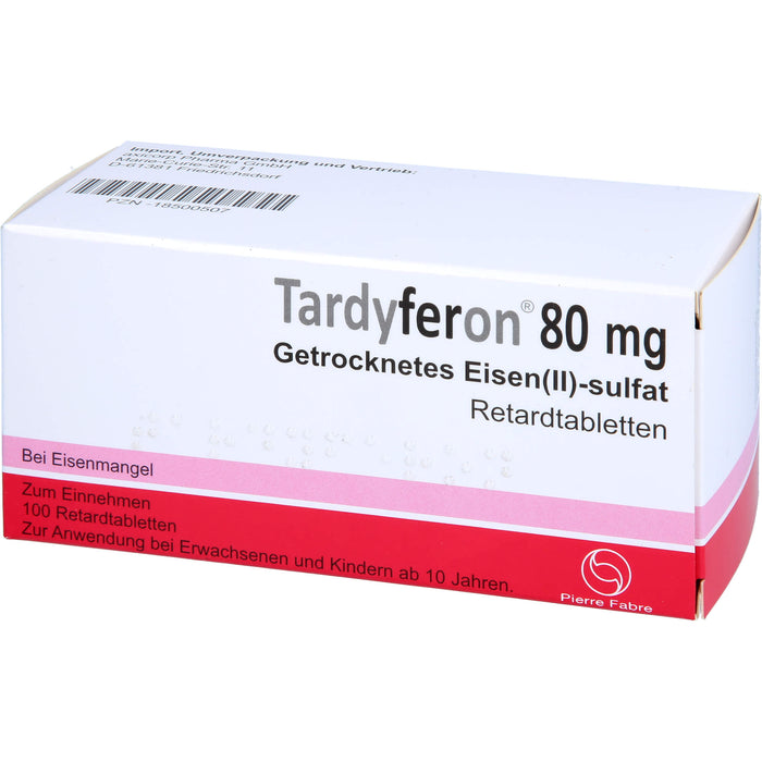 Tardyferon Depot-Eisen(II)-sulfat 80 mg axicorp Retardtabletten, 100 St RET