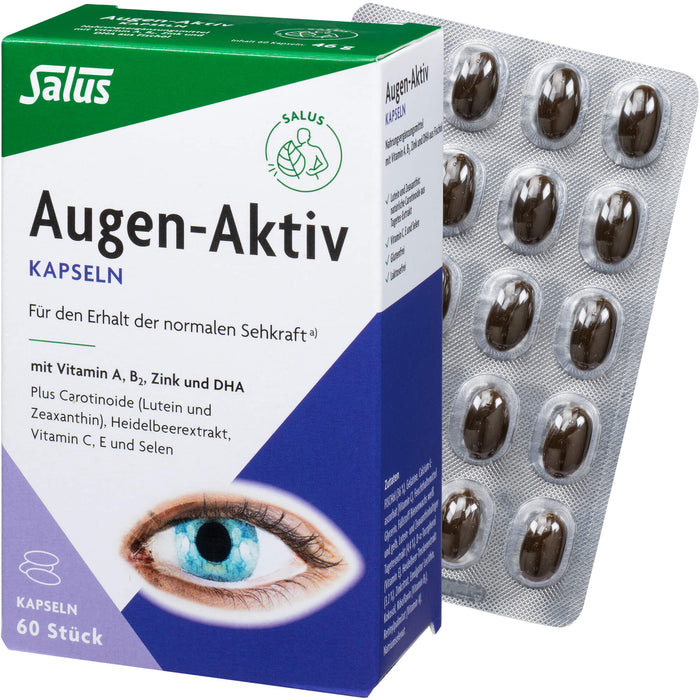 Salus Augen-Aktiv Kapseln für den Erhalt der normalen Sehkraft, 60 St. Kapseln