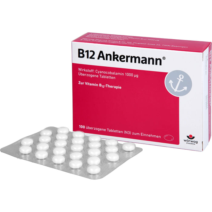 B12 Ankermann überzogene Tabletten, 100 St. Tabletten