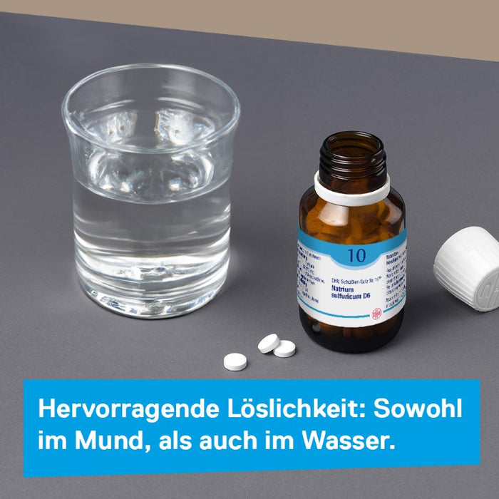 DHU Schüßler-Salz Nr. 10 Natrium sulfuricum D12 – Das Mineralsalz der inneren Reinigung – das Original – umweltfreundlich im Arzneiglas, 80 St. Tabletten