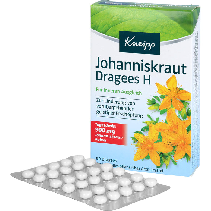 Kneipp Johanniskraut Dragees H für inneren Ausgleich, 90 pc Tablettes