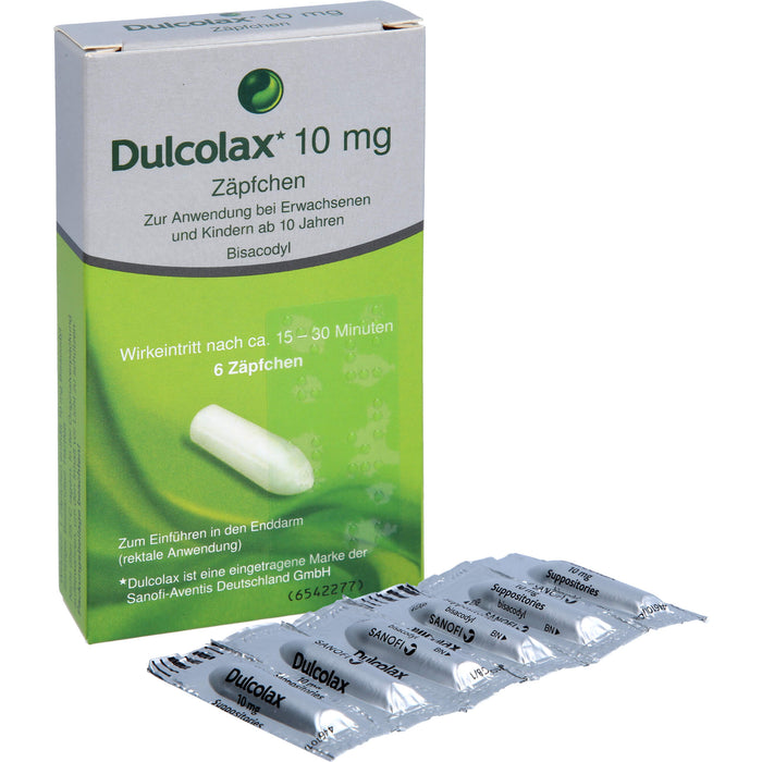 Dulcolax Zäpfchen Reimport Kohlpharma, 6 pcs. Suppositories