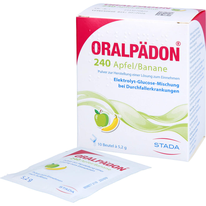 Oralpädon 240 Apfel-Banane Pulver, 10 St. Beutel