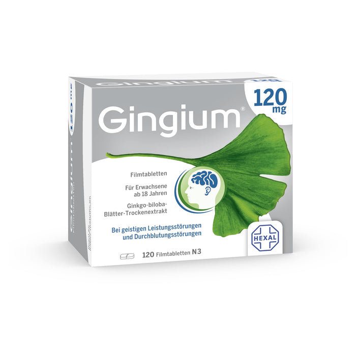 Gingium 120 mg Filmtabletten, 120 pc Tablettes