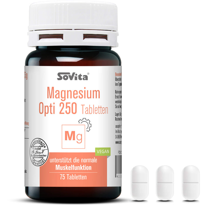 Sovita active MAGNESIUM OPTI 250, 75 St TAB