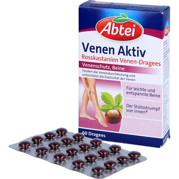 Abtei Venen Aktiv Rosskastanien-Dragees, 60 pcs. Tablets